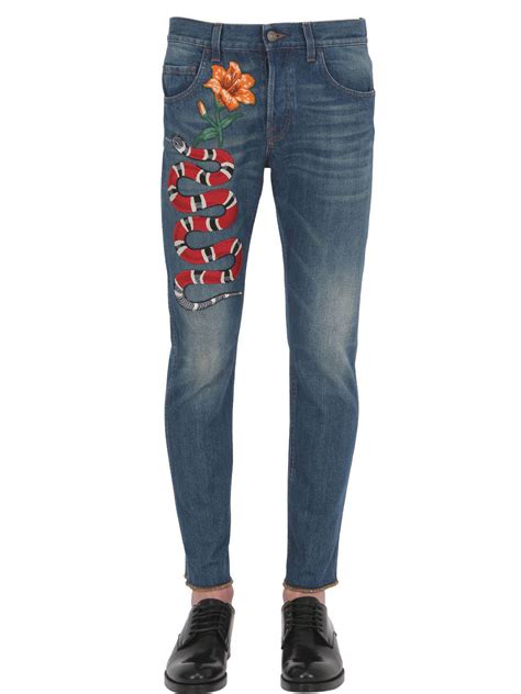 gucci denim jeans replica|gucci jeans original price.